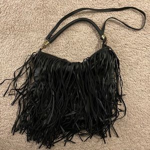 H&M Fringe Faux Leather Bag